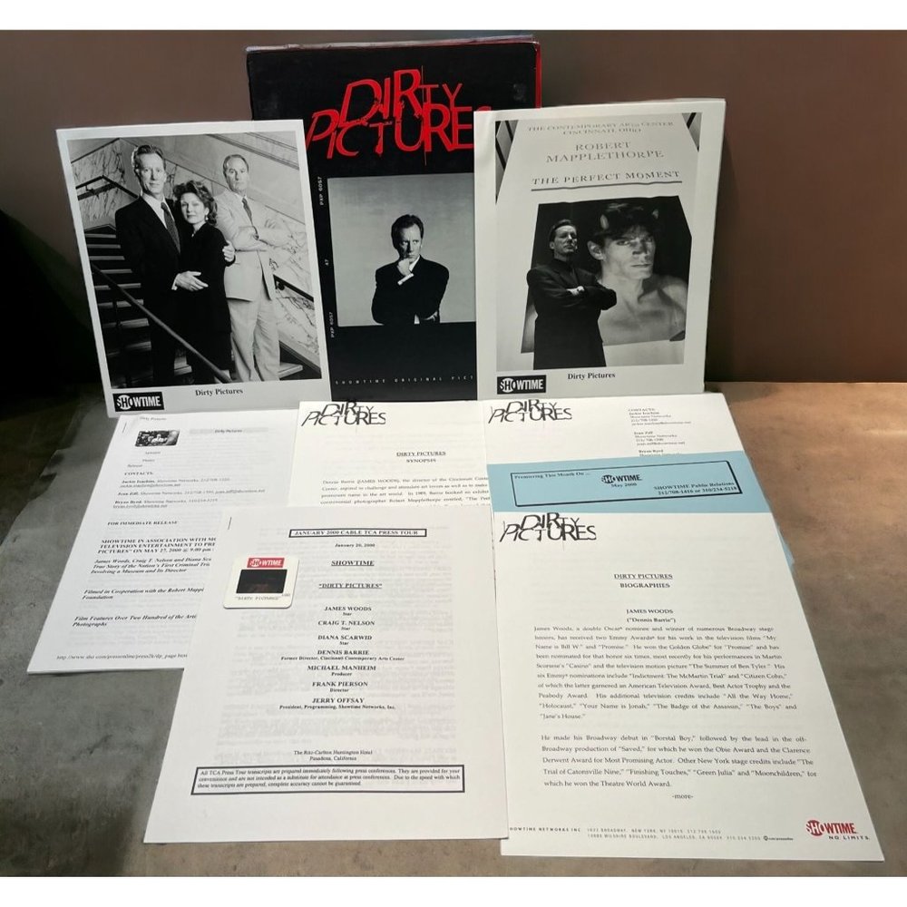 Showtime Movie Press Kit Dirty Pictures 2000 James Woods Craig T Nelson